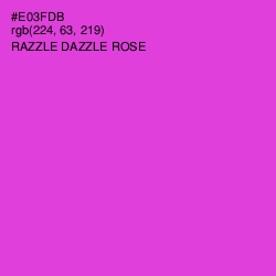 #E03FDB - Razzle Dazzle Rose Color Image