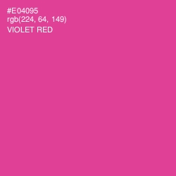 #E04095 - Violet Red Color Image