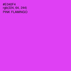 #E040F4 - Pink Flamingo Color Image