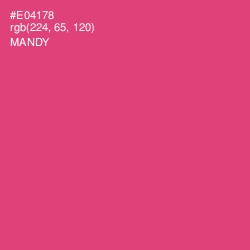 #E04178 - Mandy Color Image