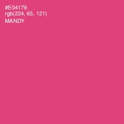 #E04179 - Mandy Color Image