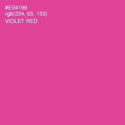 #E04199 - Violet Red Color Image