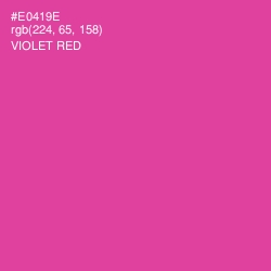 #E0419E - Violet Red Color Image