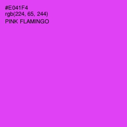 #E041F4 - Pink Flamingo Color Image