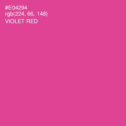 #E04294 - Violet Red Color Image