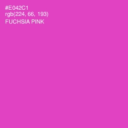 #E042C1 - Fuchsia Pink Color Image