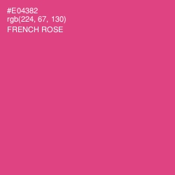 #E04382 - French Rose Color Image