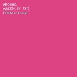 #E04383 - French Rose Color Image