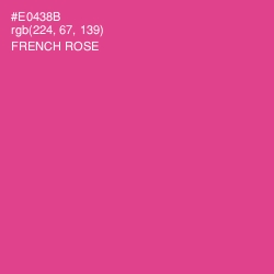 #E0438B - French Rose Color Image