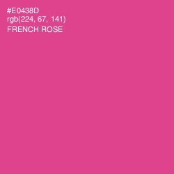 #E0438D - French Rose Color Image