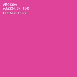 #E0439A - French Rose Color Image