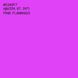 #E043F7 - Pink Flamingo Color Image