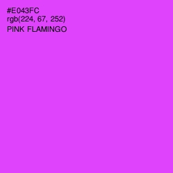 #E043FC - Pink Flamingo Color Image