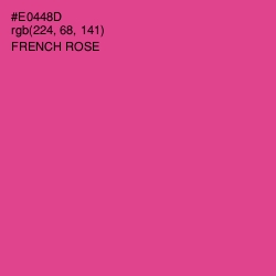 #E0448D - French Rose Color Image