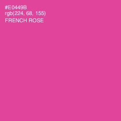 #E0449B - French Rose Color Image