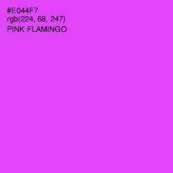 #E044F7 - Pink Flamingo Color Image