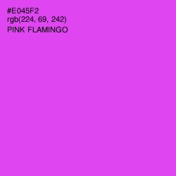 #E045F2 - Pink Flamingo Color Image