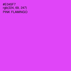 #E045F7 - Pink Flamingo Color Image