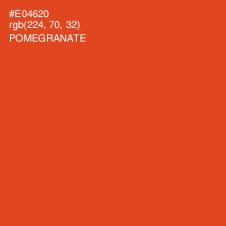 #E04620 - Pomegranate Color Image