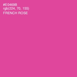 #E0469B - French Rose Color Image