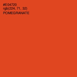 #E04720 - Pomegranate Color Image