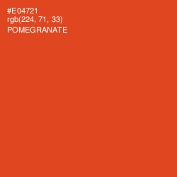 #E04721 - Pomegranate Color Image