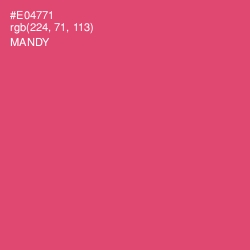 #E04771 - Mandy Color Image