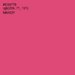 #E04779 - Mandy Color Image