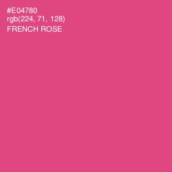#E04780 - French Rose Color Image