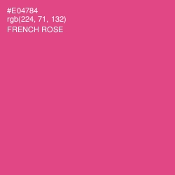 #E04784 - French Rose Color Image