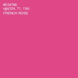 #E04786 - French Rose Color Image