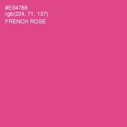 #E04789 - French Rose Color Image