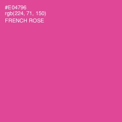 #E04796 - French Rose Color Image