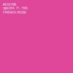 #E0479B - French Rose Color Image