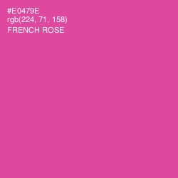 #E0479E - French Rose Color Image