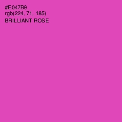 #E047B9 - Brilliant Rose Color Image