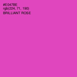 #E047BE - Brilliant Rose Color Image