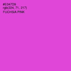 #E047D9 - Fuchsia Pink Color Image