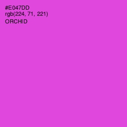 #E047DD - Orchid Color Image