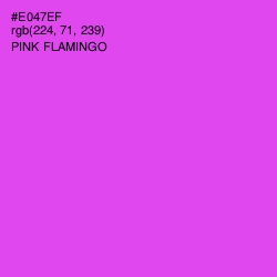 #E047EF - Pink Flamingo Color Image