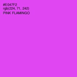 #E047F2 - Pink Flamingo Color Image