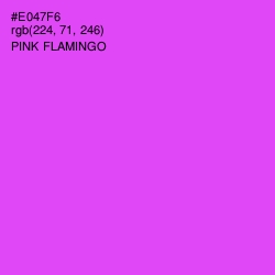 #E047F6 - Pink Flamingo Color Image