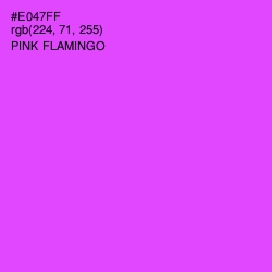 #E047FF - Pink Flamingo Color Image
