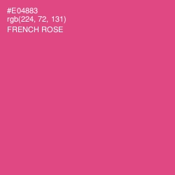 #E04883 - French Rose Color Image