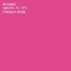 #E0488D - French Rose Color Image