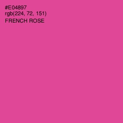 #E04897 - French Rose Color Image