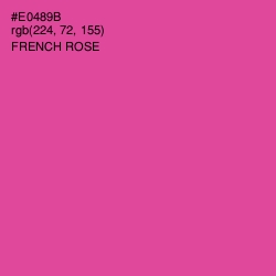 #E0489B - French Rose Color Image