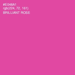 #E048A1 - Brilliant Rose Color Image