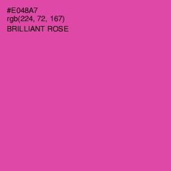 #E048A7 - Brilliant Rose Color Image