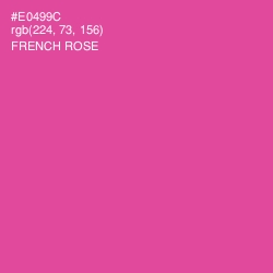#E0499C - French Rose Color Image